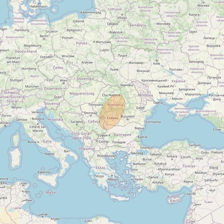 Eutelsat Konnect VHTS at 3&deg; E downlink Ka-band S098 User Spot beam coverage map