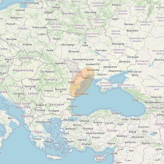 Eutelsat Konnect VHTS at 3&deg; E downlink Ka-band S100 User Spot beam coverage map