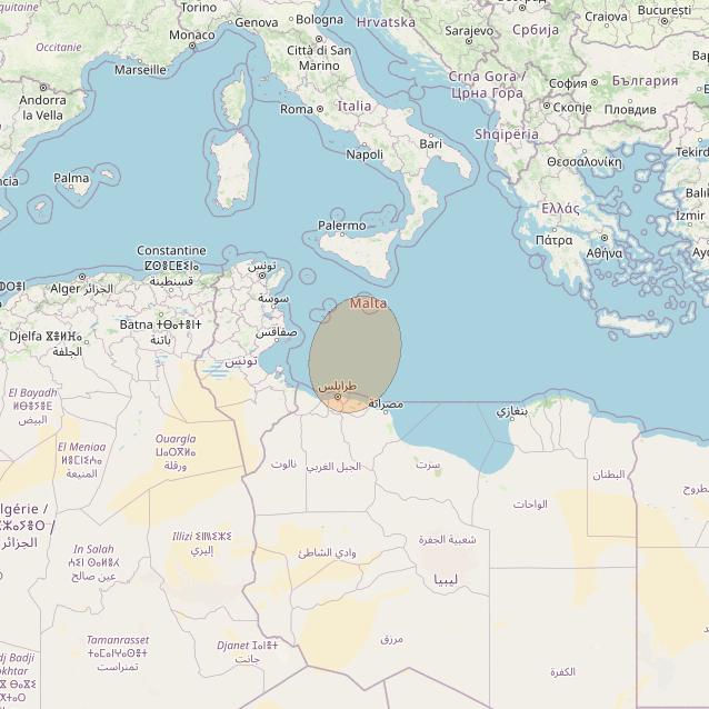Eutelsat Konnect VHTS at 3&deg; E downlink Ka-band S177 User Spot beam coverage map