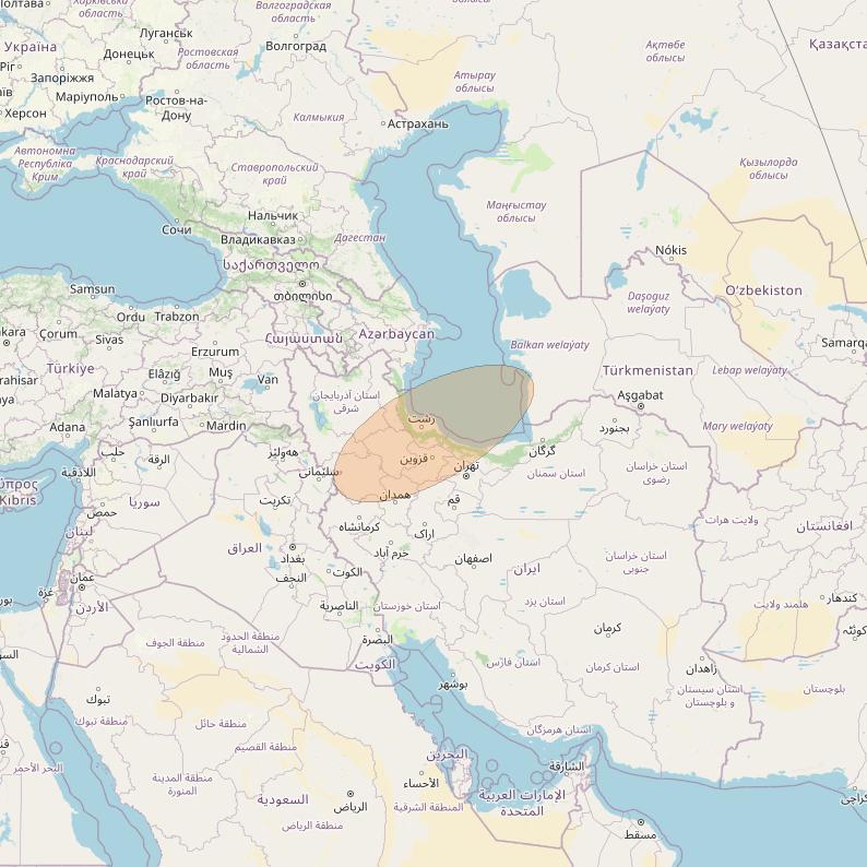 Eutelsat Konnect VHTS at 3&deg; E downlink Ka-band S186 User Spot beam coverage map
