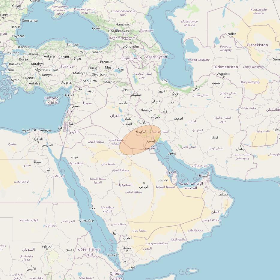 Eutelsat Konnect VHTS at 3&deg; E downlink Ka-band S212 User Spot beam coverage map