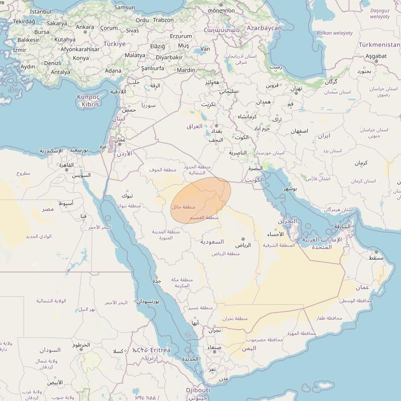 Eutelsat Konnect VHTS at 3&deg; E downlink Ka-band S220 User Spot beam coverage map