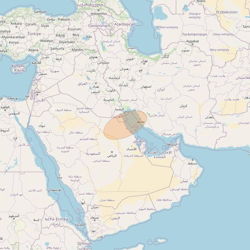 Eutelsat Konnect VHTS at 3&deg; E downlink Ka-band S221 User Spot beam coverage map