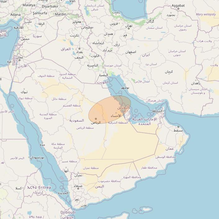 Eutelsat Konnect VHTS at 3&deg; E downlink Ka-band S225 User Spot beam coverage map