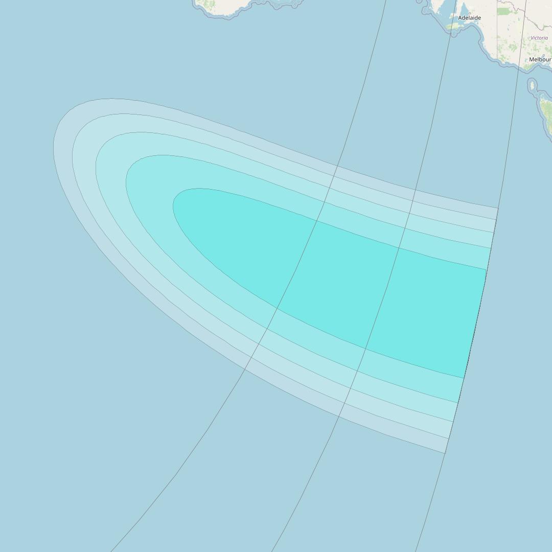 Inmarsat-4F2 at 64° E downlink L-band S154 User Spot beam coverage map