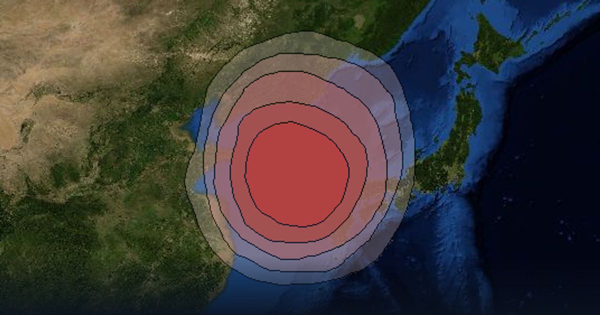 ABS-7 Ku-band South Korea Beam beam footprint coverage map, Ku band