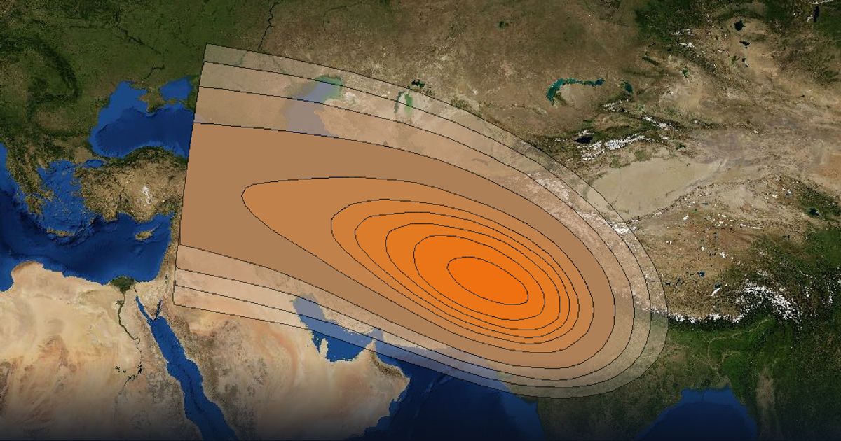 ABS-7 Ka-band FSS Afghanistan beam beam footprint coverage map, Ka band