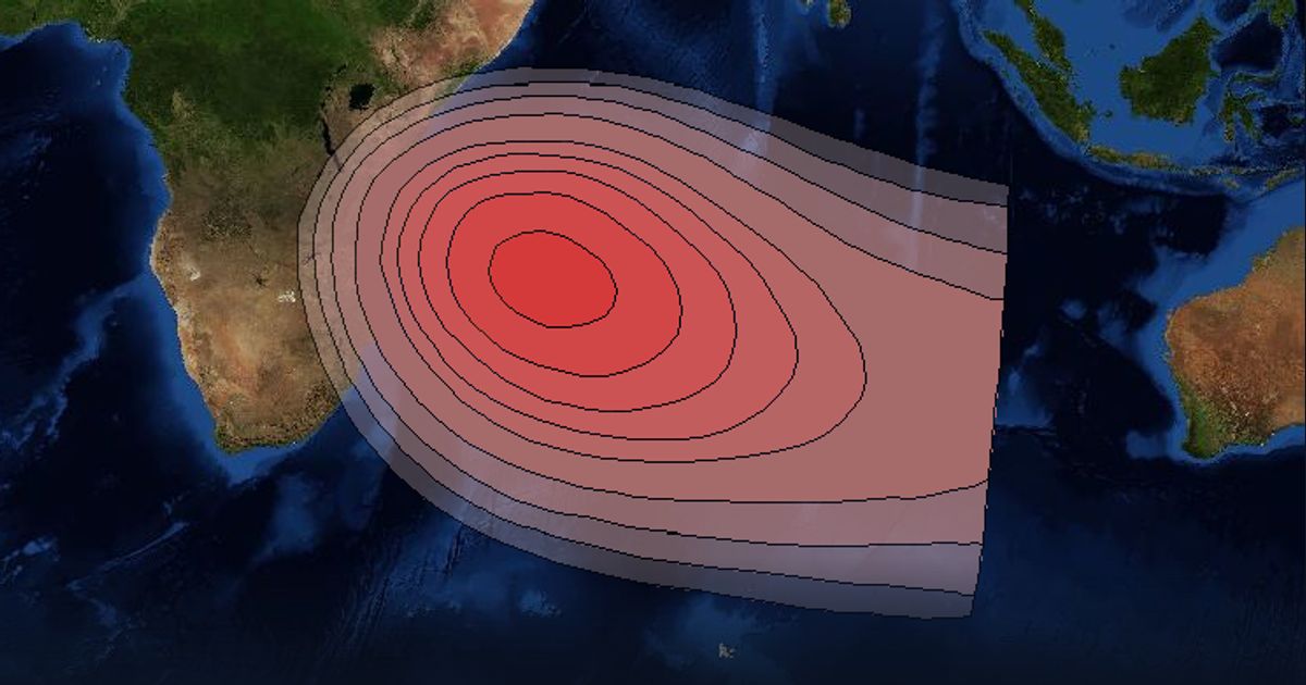 Eutelsat 16B Ku-band Steerable Beam beam footprint coverage map, Ku band