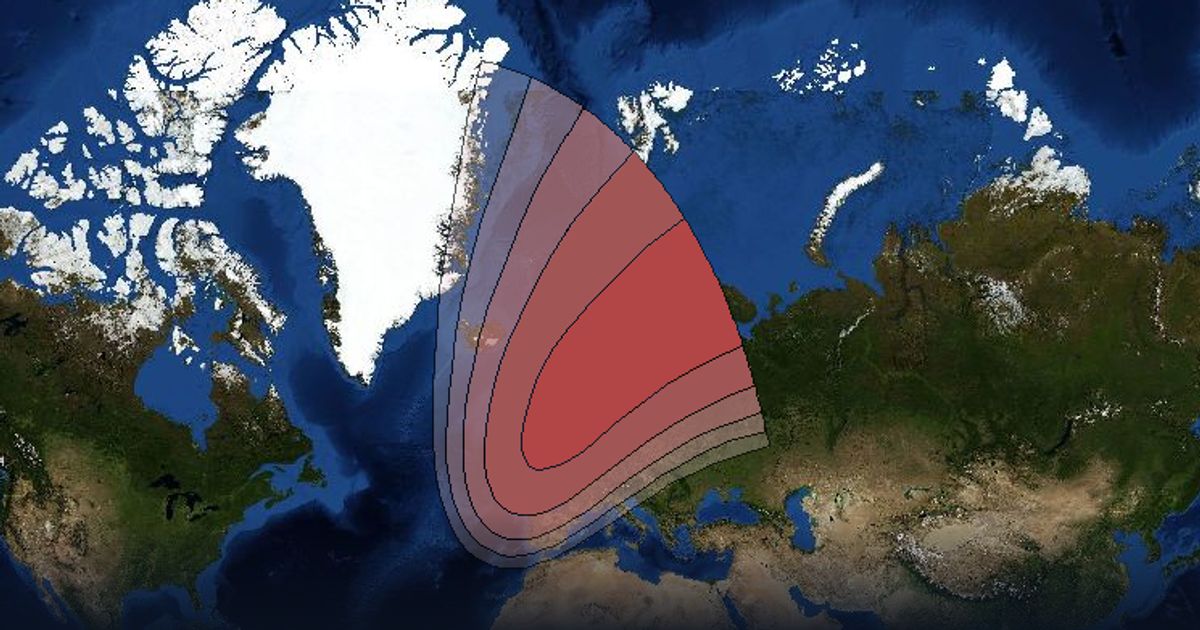 Intelsat 903 Ku-band Spot 1 (Summer) beam beam footprint coverage map, Ku band