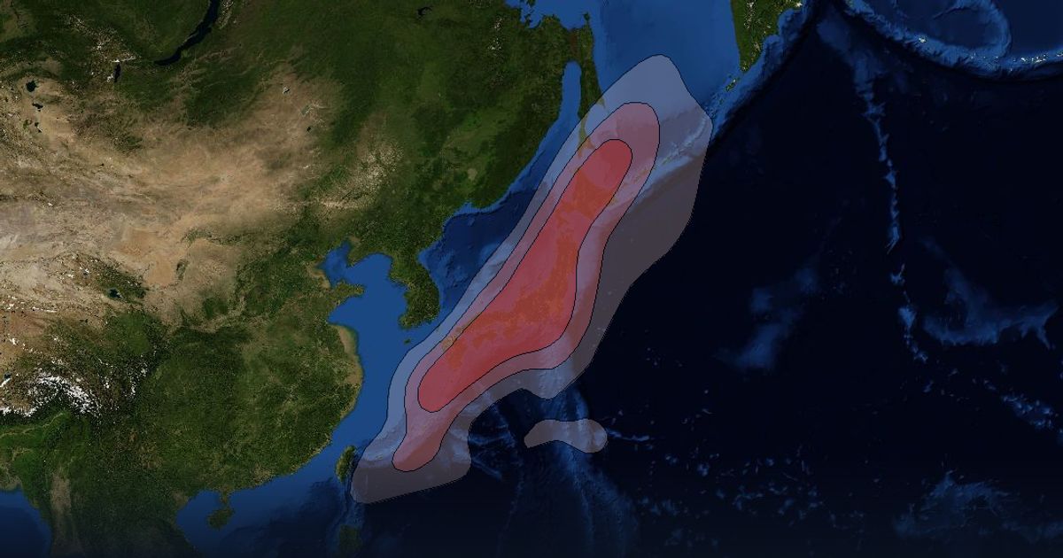 N-SAT-110 Ku-band Japan Beam beam footprint coverage map, Ku band
