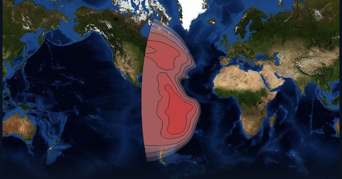 Eutelsat 12 West B Ku-band PanAmerican beam beam footprint coverage map, Ku band