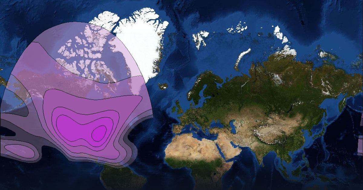 AMC 18 C-band NA Beam beam footprint coverage map, C band