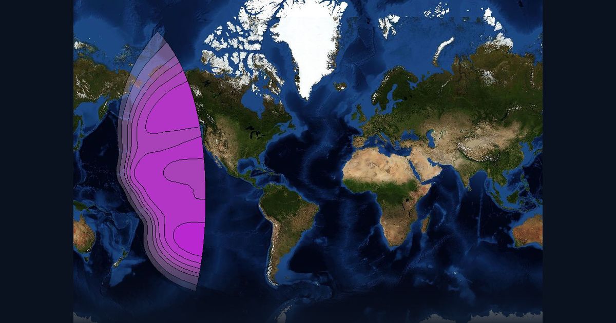 Intelsat 706 C-band East Hemi beam beam footprint coverage map, C band