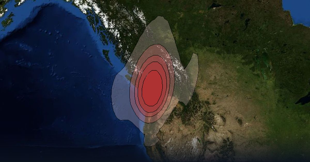 Ciel 2 Ku-band NWWashingtonSB4 Spot Beam beam footprint coverage map, Ku band