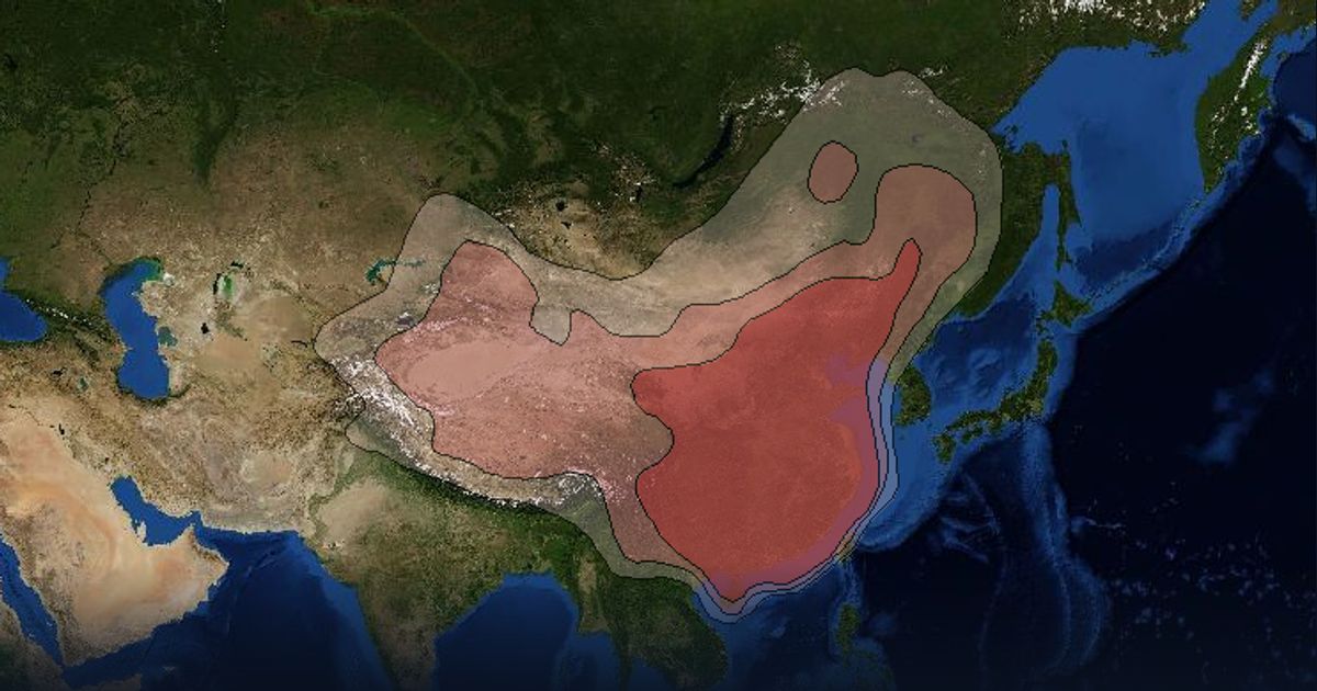 ChinaSat 6A Ku-band China beam beam footprint coverage map, Ku band