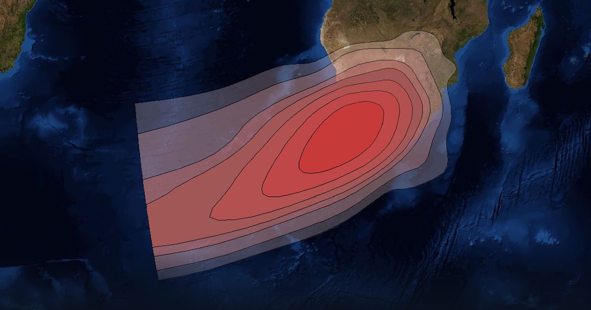Intelsat 33e Ku-band GW1 Gateway Spot beam beam footprint coverage map, Ku band
