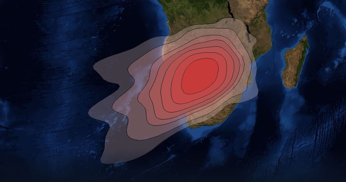 Intelsat 33e Ku-band GW3 Gateway Spot beam beam footprint coverage map, Ku band